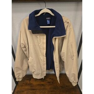 Buckhorn by White Sierra Mens Tan Fleece Lined Bomber Jacket Size Large